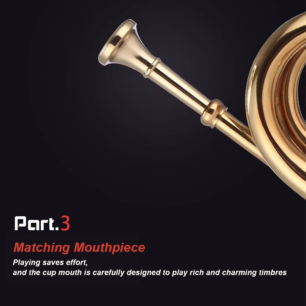 Trumpet, Including White Gloves + Red Silk + Storage Bag, Brass Instrument, Ergonomic Design