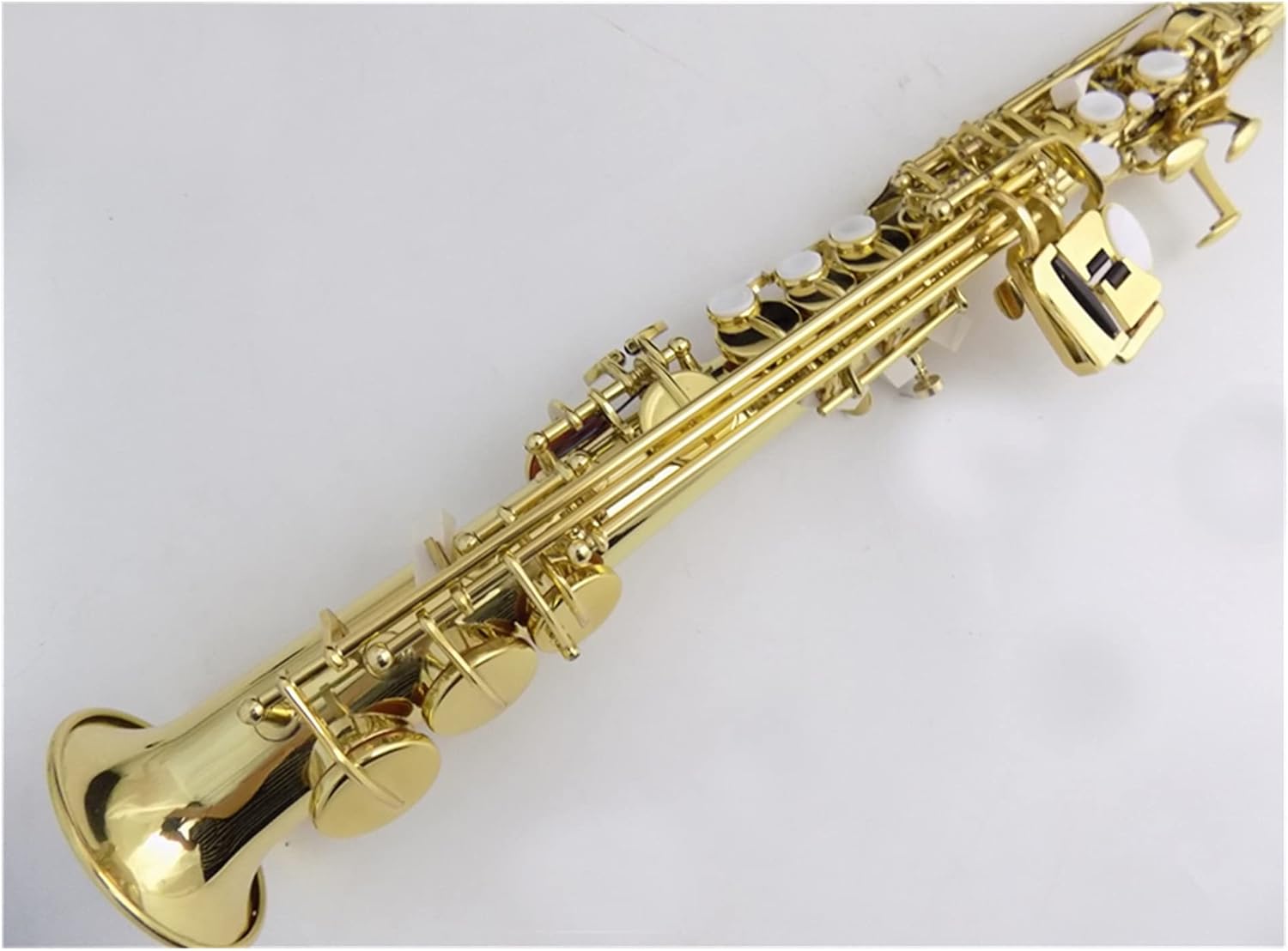 Professional Saxophone EB Saxophone Sopranino Yellow Brass with Foam Case Woodwind Musical Instruments Professional Music Brass Sax Beginners Kit