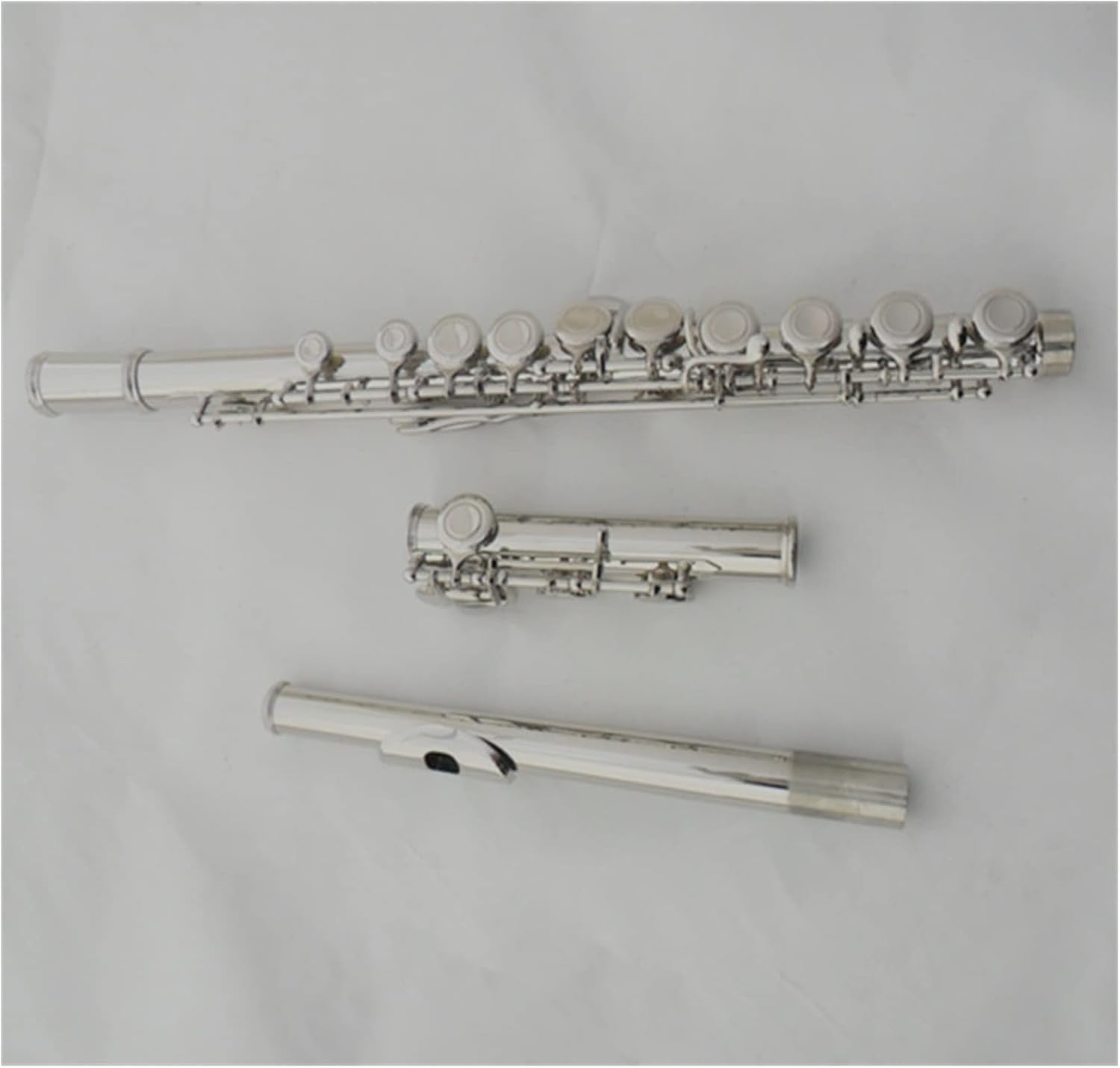 TSTS Flutes Musical Instrument C-Tune Flute Instrument Nickel-Silver Alloy Student Beginner Flute Band Playing Woodwind Instrument