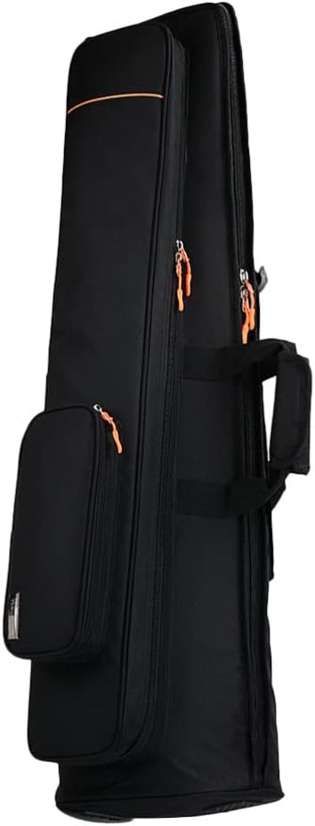 Vaguelly Tenor Trombone Bag, Oxford Waterproof Tenor Bass Trombone Gig Bag Backpack with 16mm Padding, 2 Front Pocket, Trombone Carrying Bag, Black