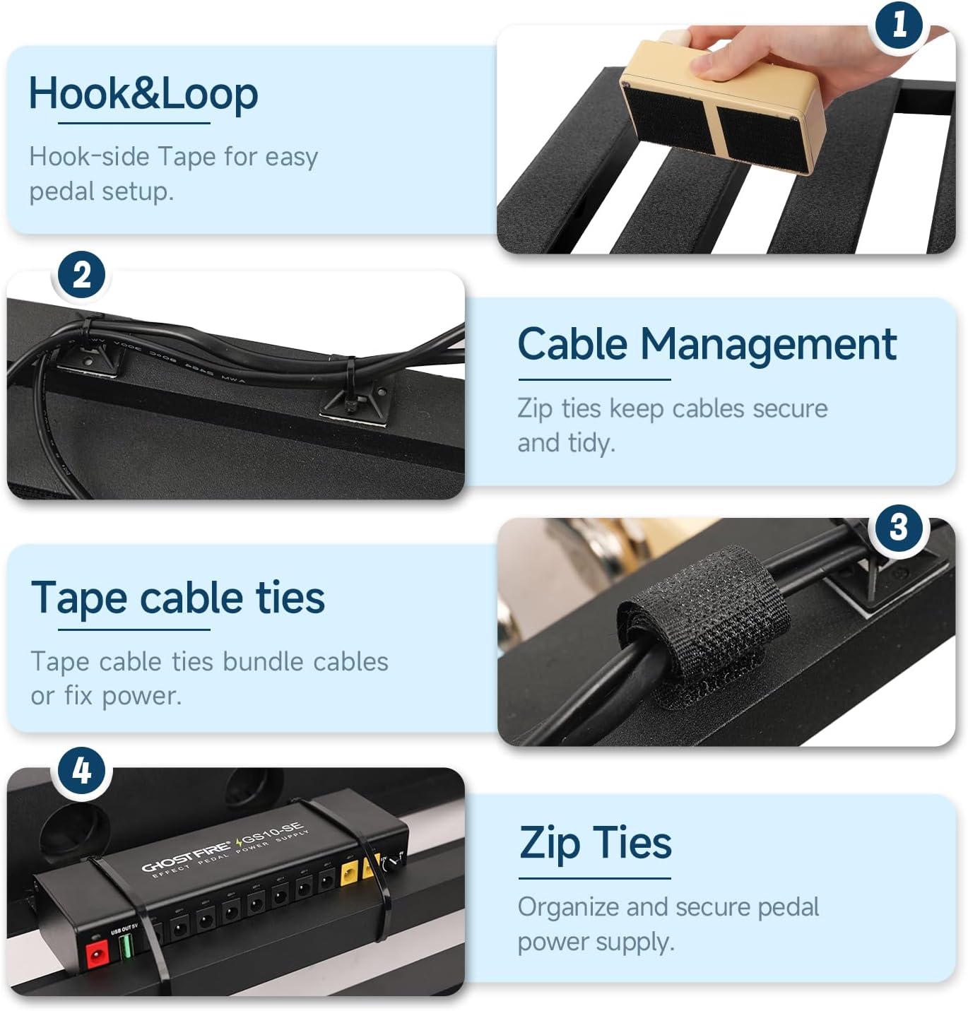 Ghost Fire Guitar Pedal Board Aluminum Alloy 8.15lb Effect Pedalboard 41.7
