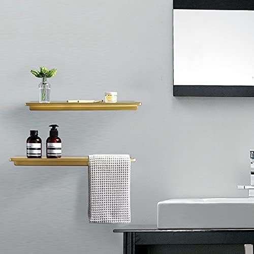 Shower Shelves Brass Shower Shelf, Bath Holder Bolt Inserting Towel Rack Corner Shelf Bathing Accessories (Color : 40CM B)