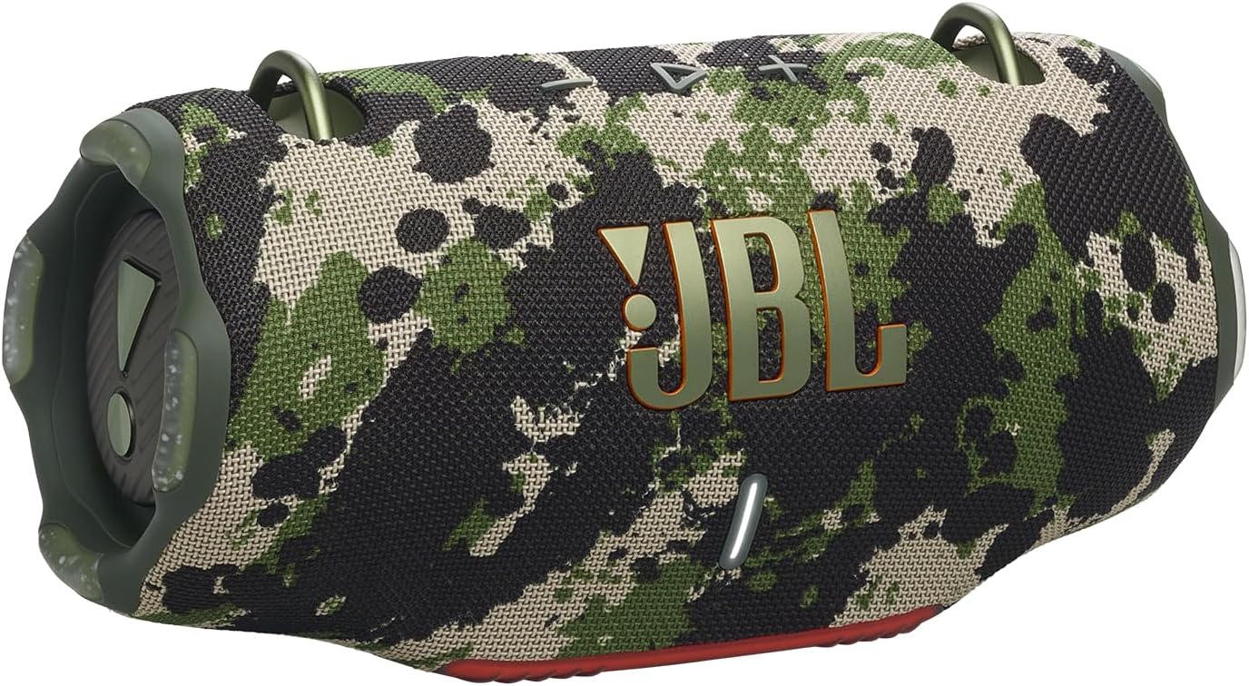 JBL Xtreme 4 - Portable Bluetooth Speaker, Powerful Sound and Deep Bass, IP67 Waterproof, 24 Hours of Playtime, Powerbank, Auracast for Multi-Speaker Pairing (Camo)