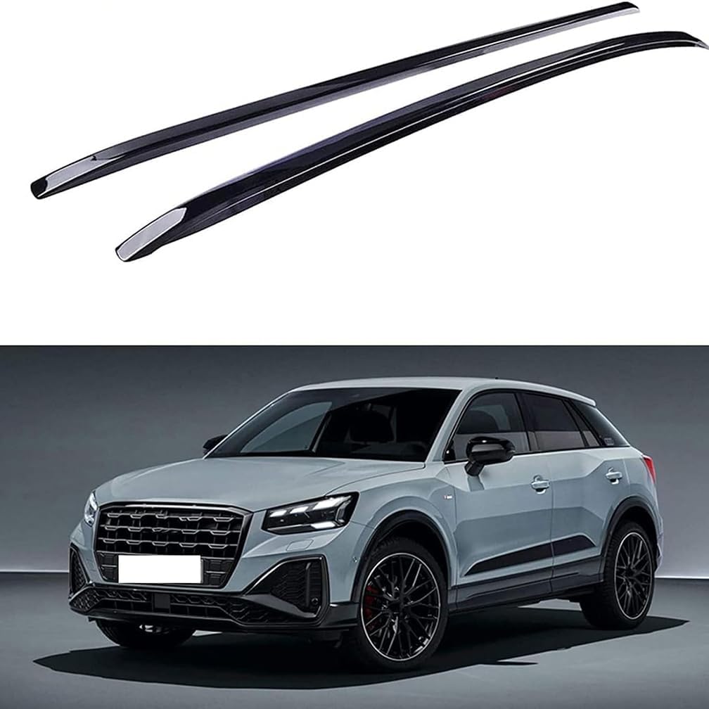 Car Roof Racks, for Audi Q2 Q2L 2018-2023 Anti Theft Anti Rust Cross Bar Cargo Travel Baggag Transportrack, Auto Accessories,A-Black