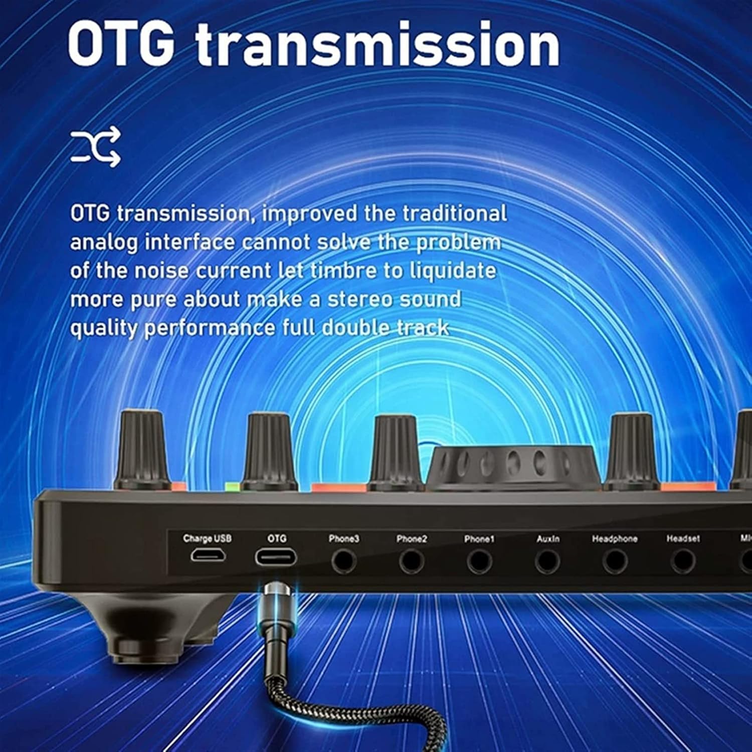 Professional Audio Mixer, Microphone Wireless Karaoke With Live Streaming DJ10 Sound Card For PC Phone Singing Gaming