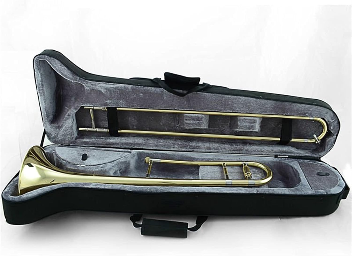 Student Trombone Alto Trombone B Flat Gold Lacquer Brass Trombone Wind Instruments Trombone Kit