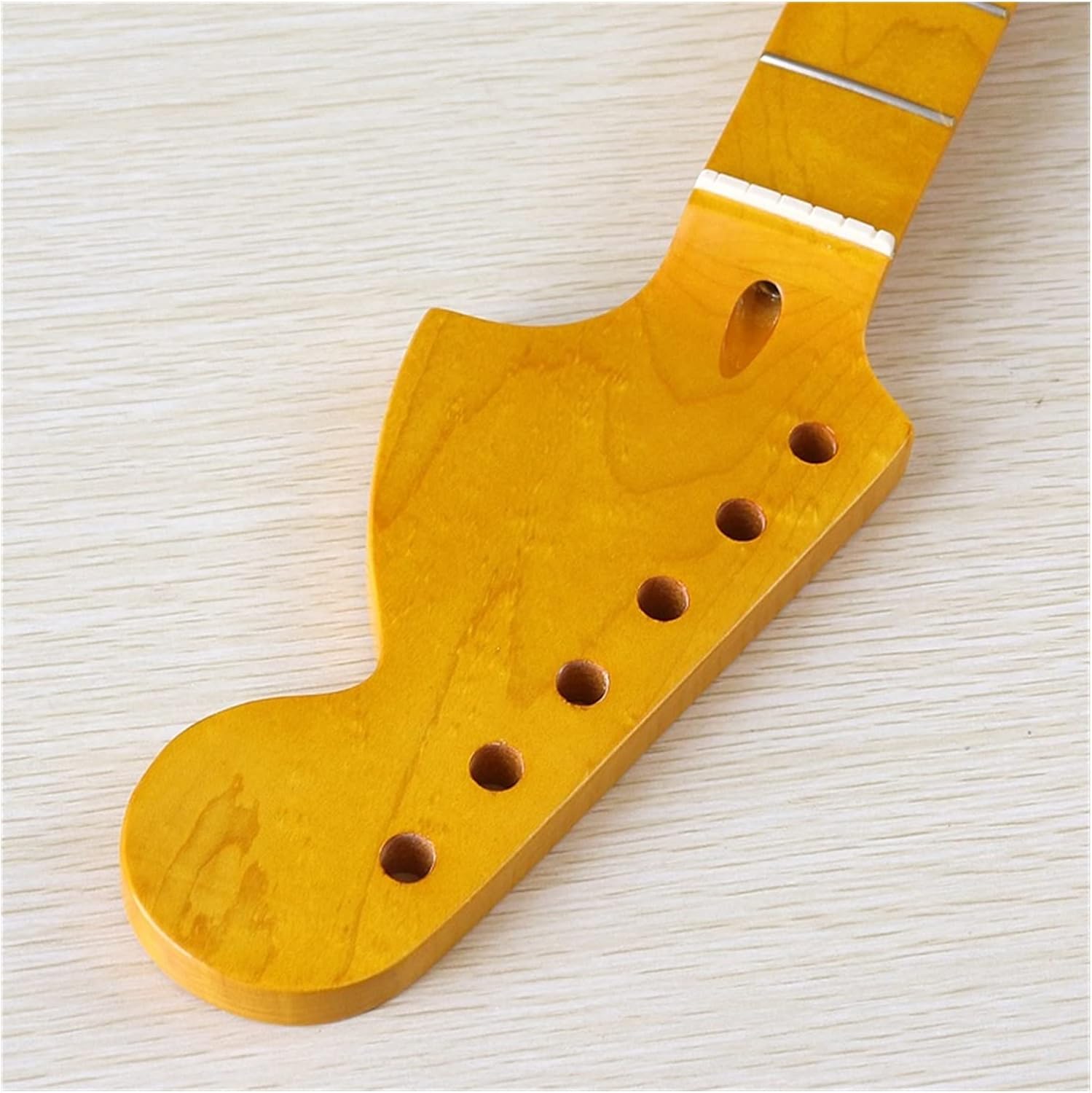 Big Head Yellow Guitar Neck High Gloss 6 Strings Electric Guitar Neck 22 Frets Electric Guitar Neck