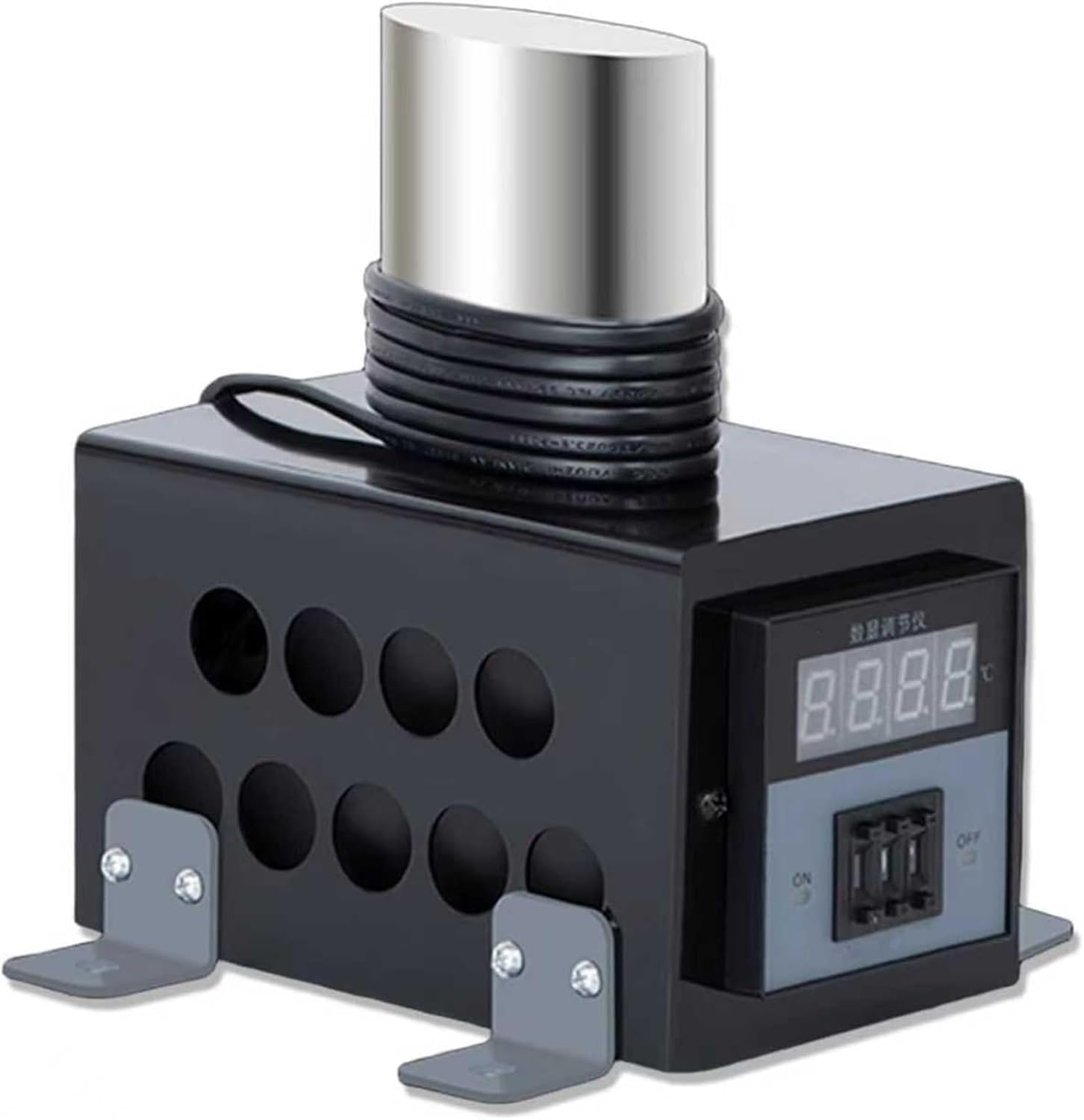 Guitar Rib Bending Iron, Violin/Viola Side Wood Bending Iron, With Digital Display, Adjustable Temperature Range: 0-280℃, Working Height 80mm, For Wood Bending In Instrument Making(Black)