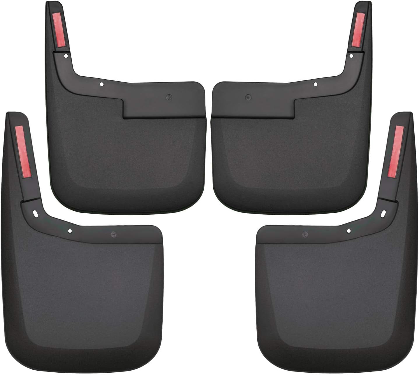 Husky Liners - Front & Rear Mud Guards | 2015-2020 Ford F-150 No Fender Flares, Front & Rear Set - Black, 4 Pc | 58446