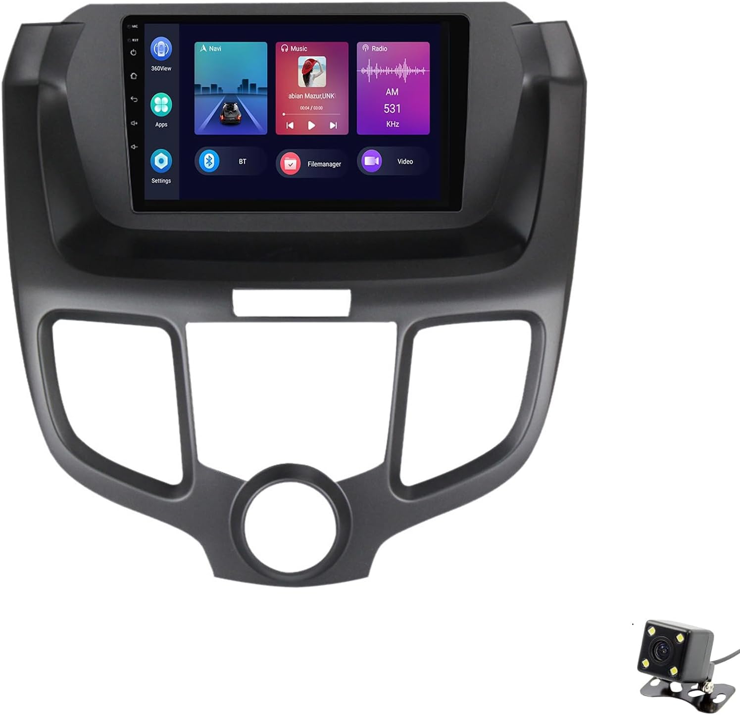 ADMLZQQ Double Din Car Stereo Multimedia with Bluetooth and 9