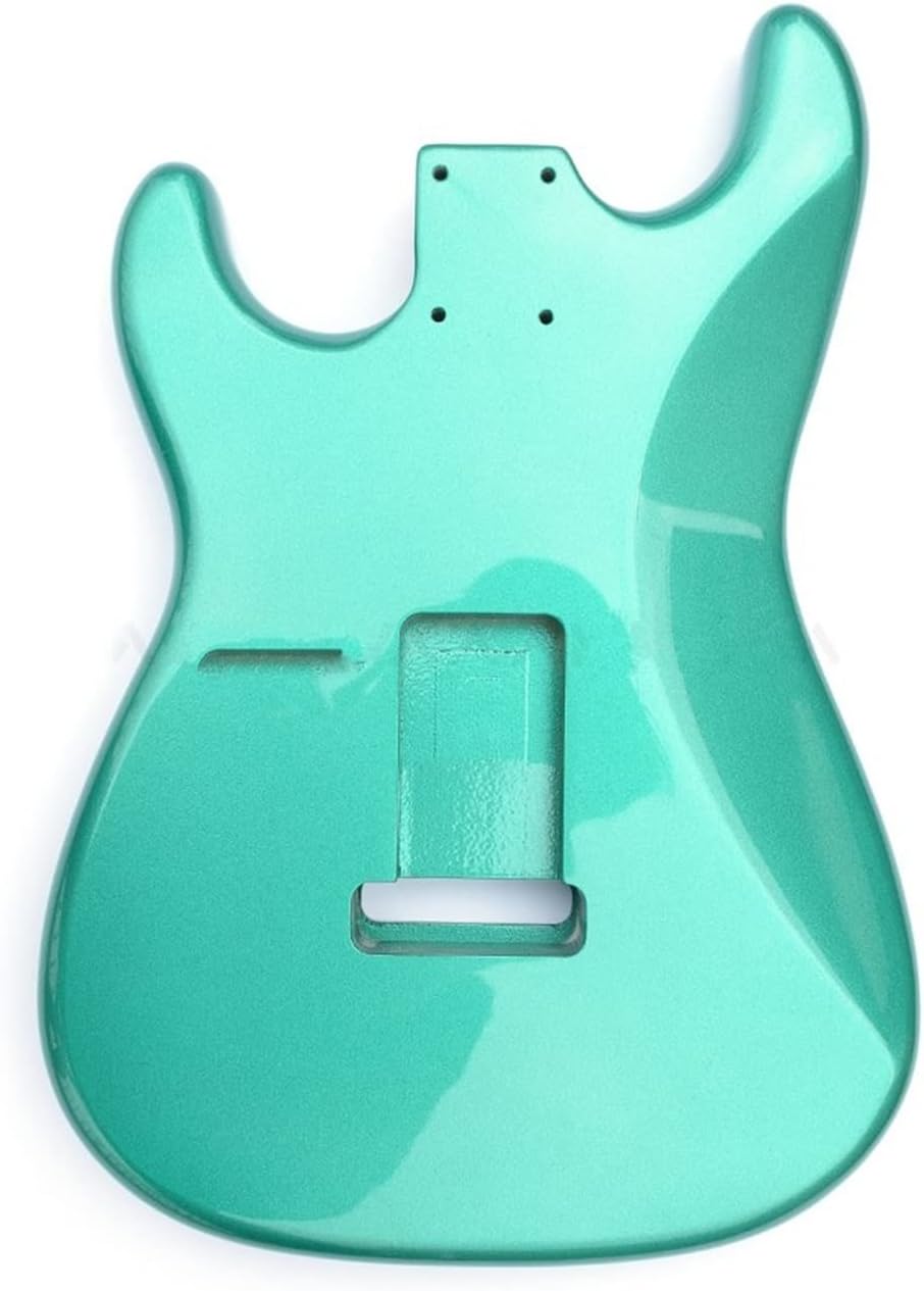 FLFL Alder Guitar Body SSS Pickup Route Green Color for ST Strat DIY Guitars Unfinished Guitar Kit