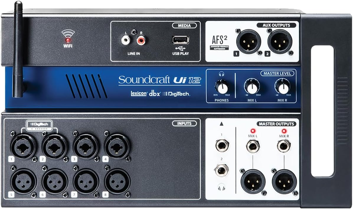Soundcraft Ui12 Remote-Controlled 12-Input Digital Mixer