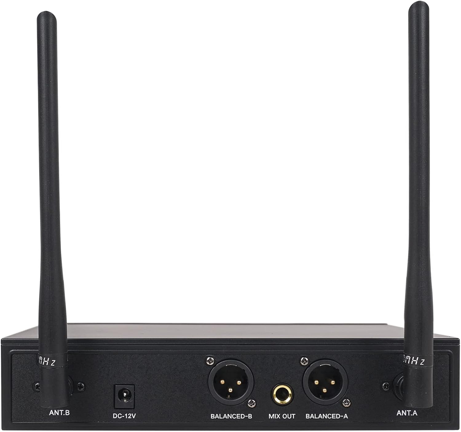 Sound Town SWM10-U2HH Professional Dual-Channel UHF Wireless Microphone System with 2 Handheld Mics, for Church, Business Meeting, Outdoor Wedding and Karaoke