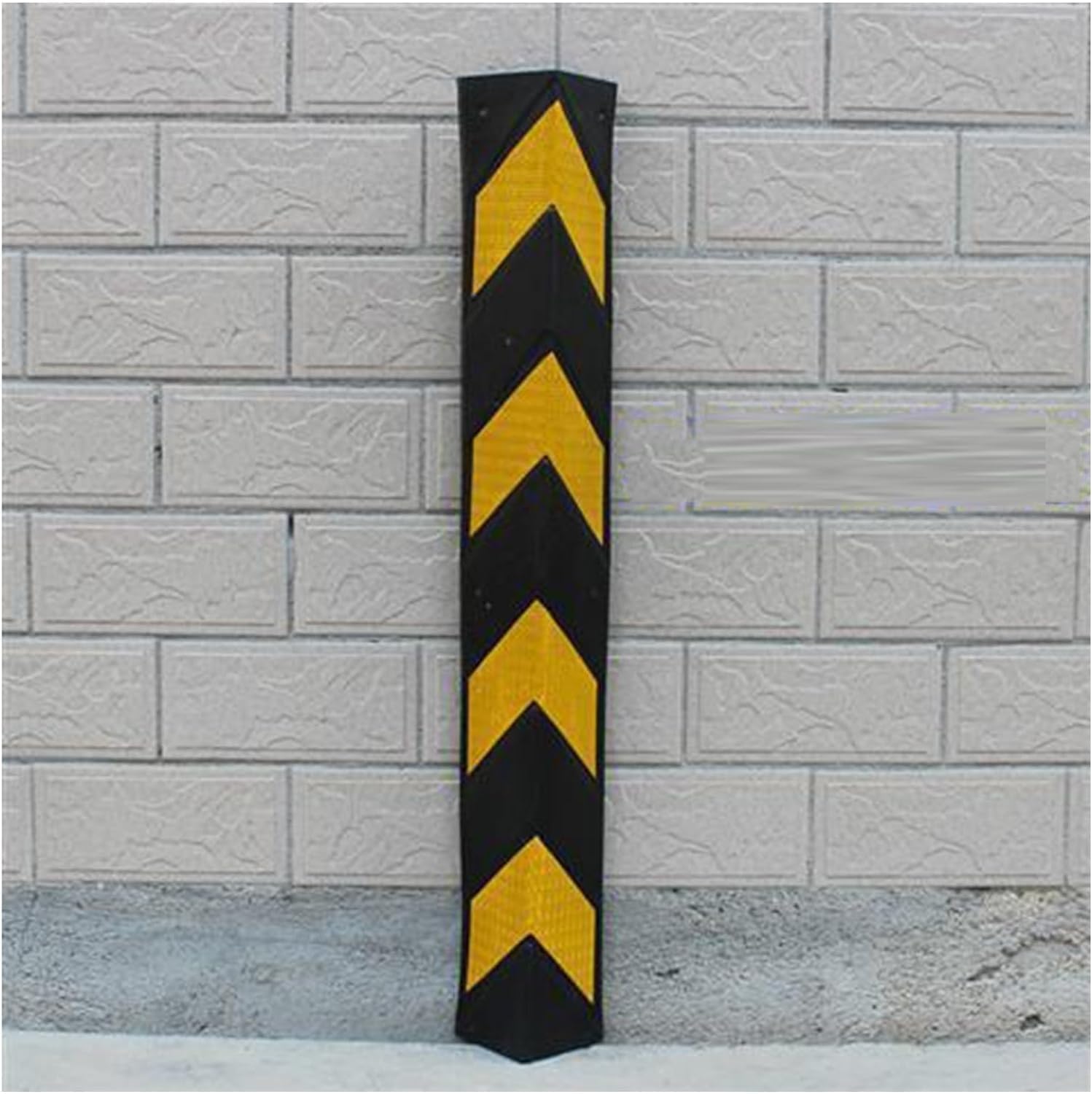 BTZHY Car Parking Protector Car Parking Protector Wall Corner Guard for Parking Garages, Rubber Column, L-Shape Corner Guard Reflective Yellow Strip,1cm Thick for garages and Warehouses(2pcs-100cm)