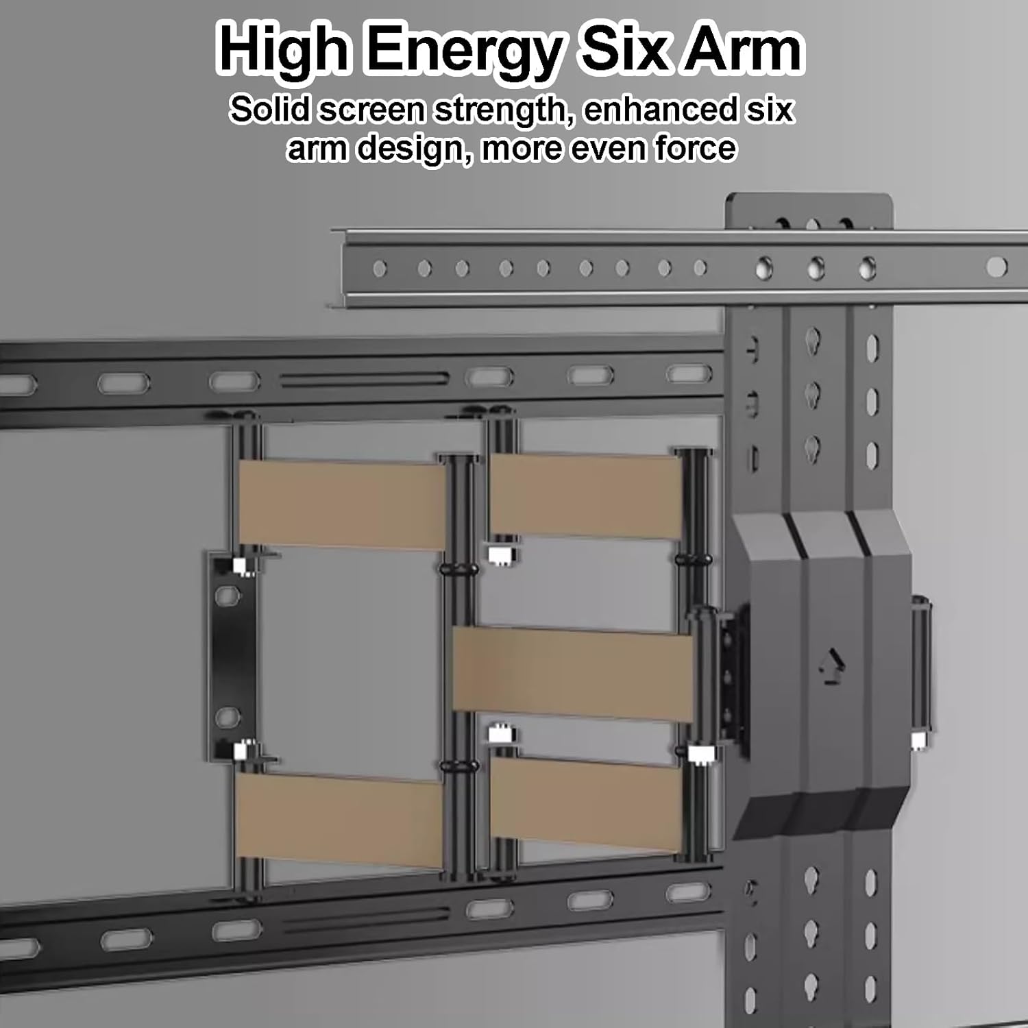 Full Motion TV Wall Mount for Most 50-100 Inch TVs, Leveling TV Mount, Wall Mount TV Bracket Dual Articulating Arms, Swivel, Tilting, Pre-Assembled TV Mount Has Smooth