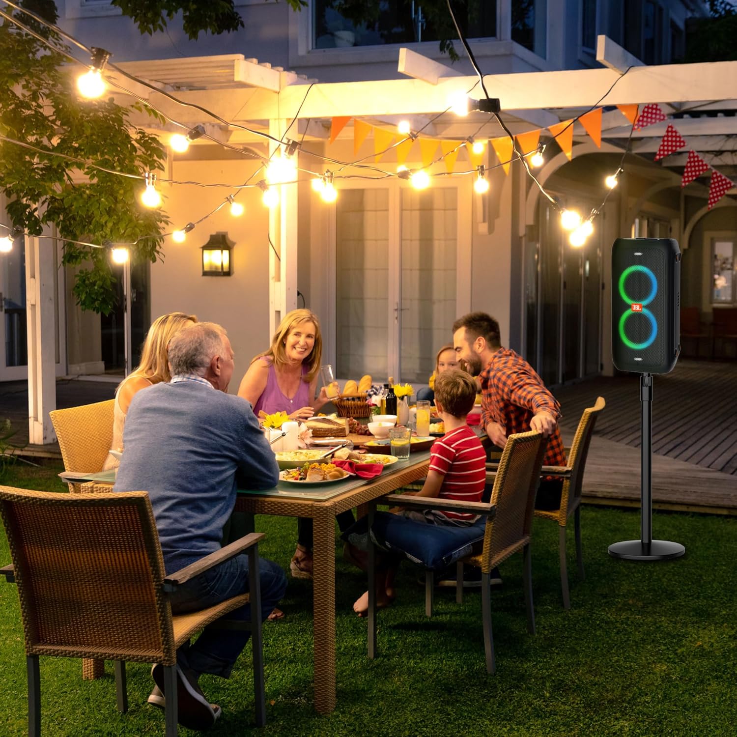 Heavy Duty Speaker Stand for JBL Partybox,Height Adjustable Speaker Stand for JBL Partybox 120/110/100,35mm Pole Speaker Stand-1 Piece (Stand Only)