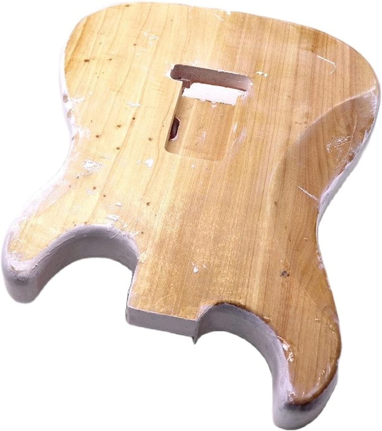 Unfinished Guitar Kit Left Hand DIY Hand Paint Poplar Wood ST Electric Guitar Body White Customized Painting Guitar Barrel Handmade ​Guitar Body