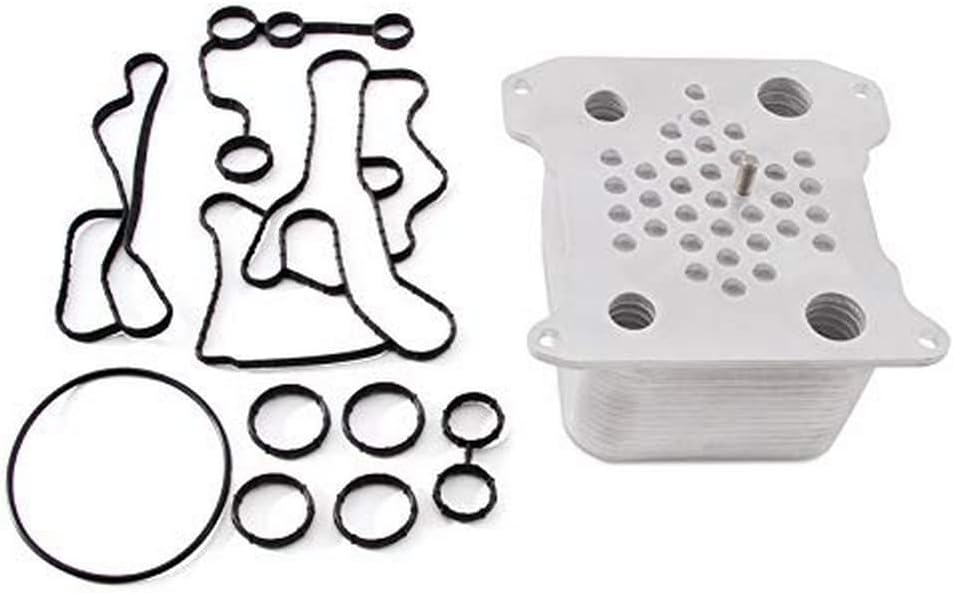 Mishimoto MMOC-F2D-08 Replacement Oil Cooler, Compatible with Ford Powerstroke 634L, 2008-2010