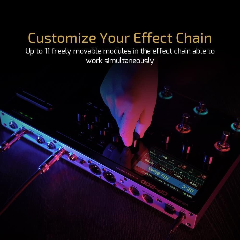 VALETON GP-200 - HD modeling Multieffect and USB Audio interface, Black