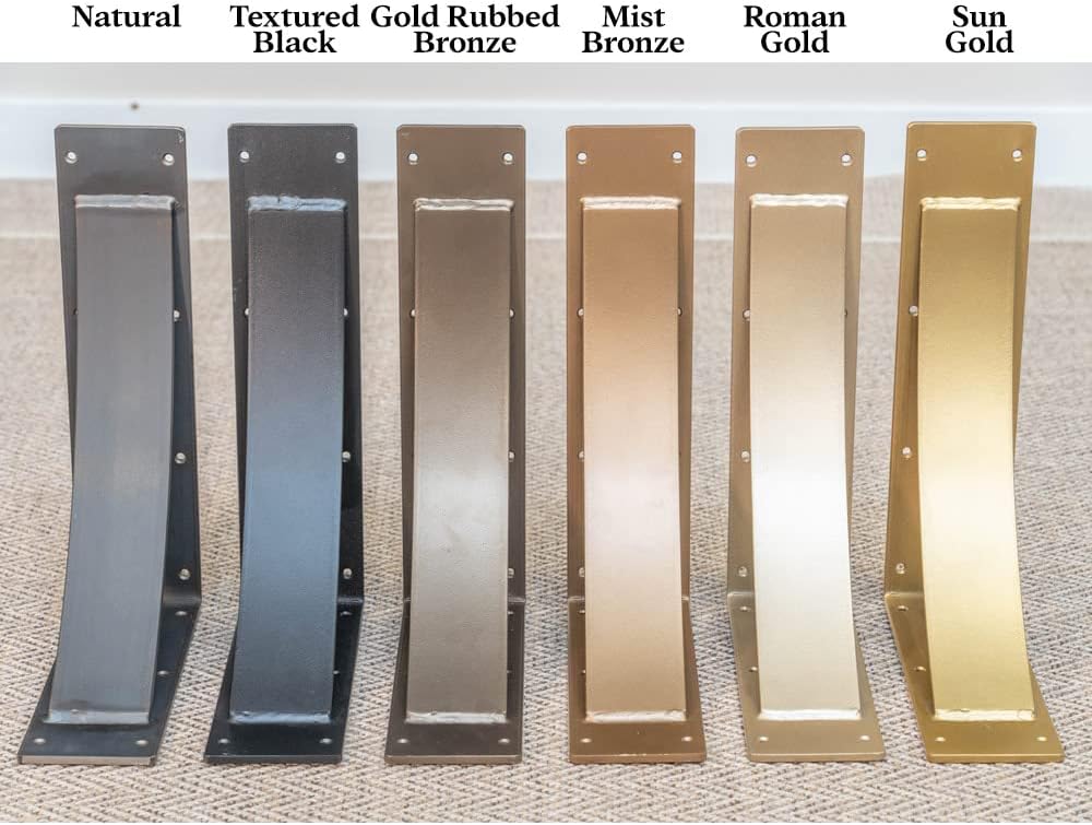 Rustic Red Door Co. Steel Heavy Duty Triangle Support Floating Shelf Bracket - Quality - DIY Rustic Shelving Brackets (Pack of 2) (10