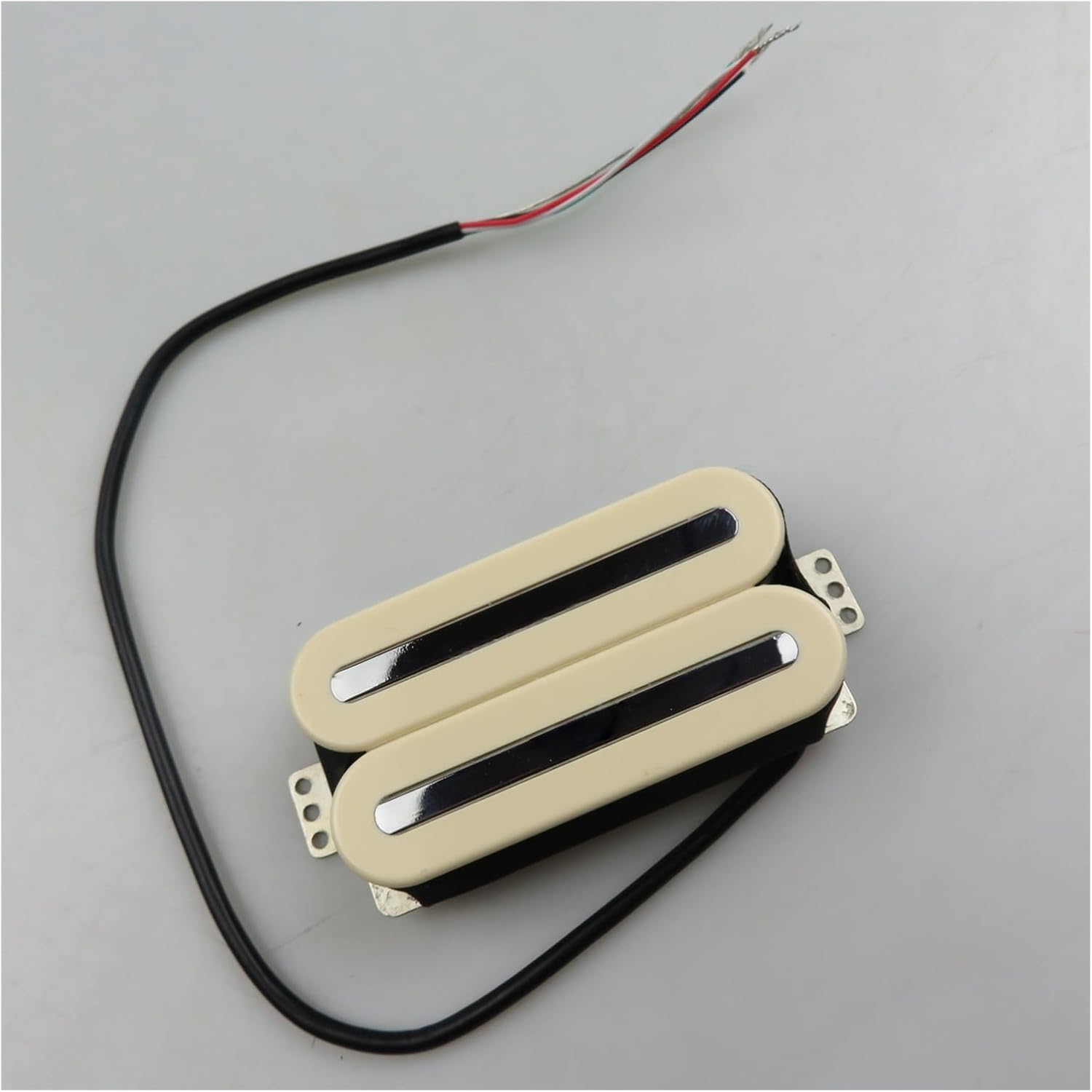 Guitar Pickups Metal Style Humbucker Guitar Pickups Electric Guitar Ceramic Magnets Solid Iron Blades Pole Pieces Pickups (Color : 01, Size : Bridge)