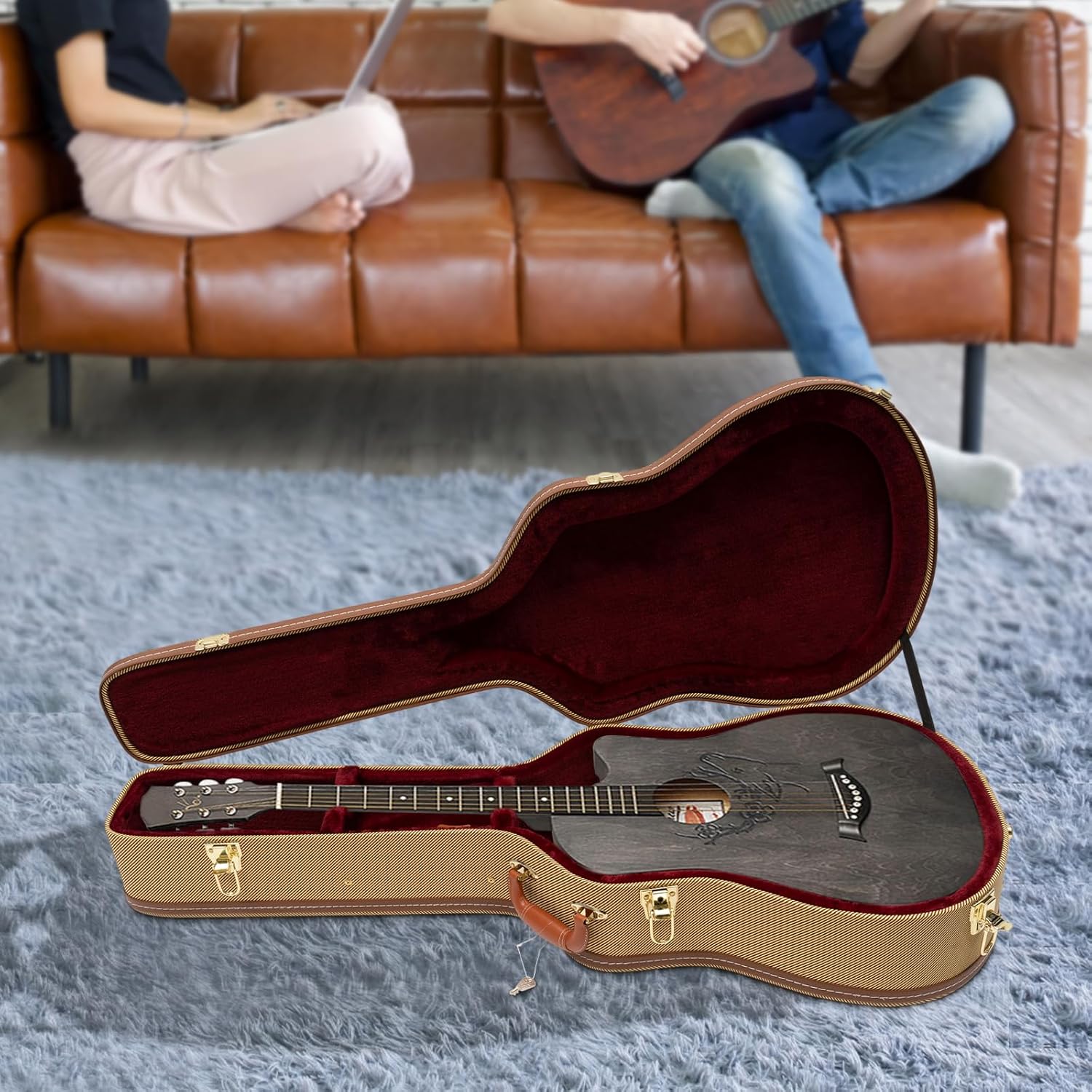 Wooden Electric Guitar Hard Case for Les Paul - 41