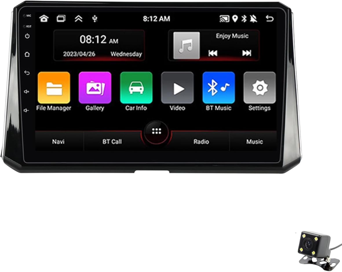 ADMLZQQ Android 12 Car Stereo Double Din Radio for Toyota Corolla 2018-2019 GPS Navigation 9'' Multimedia Player Bluetooth Video Receiver with Car-Play 4G WiFi SWC DSP USB Back Camera