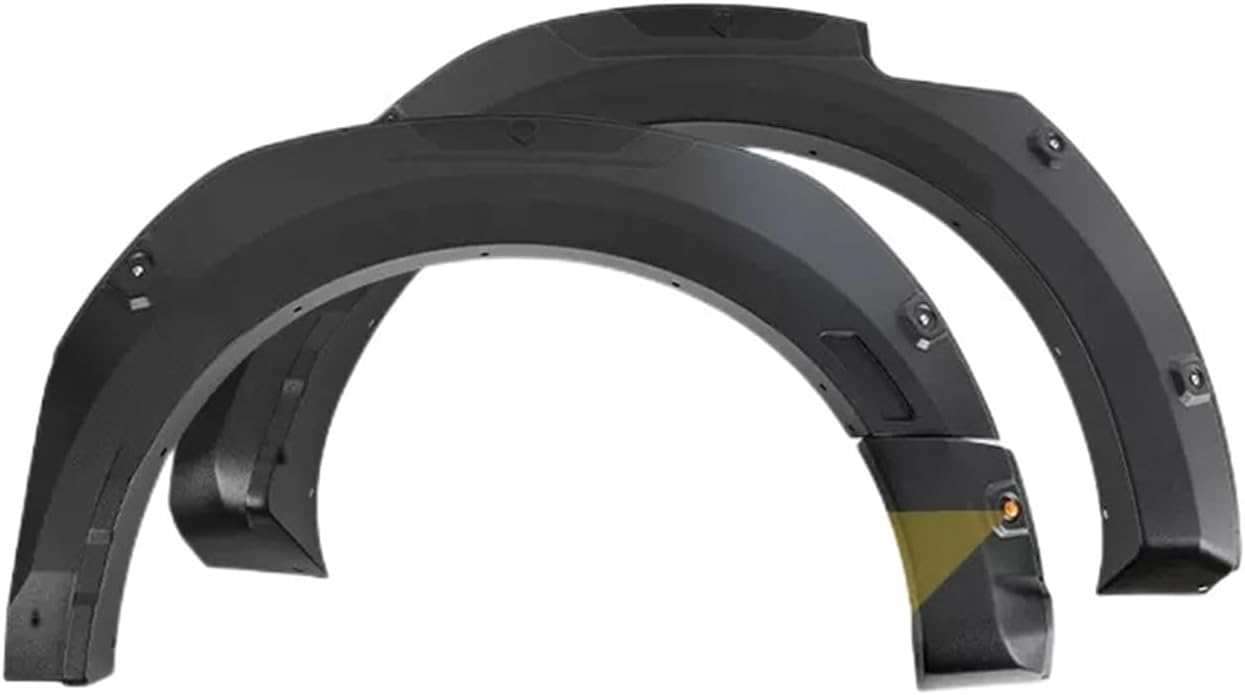 fender flares universal car， Car Fender Flares Arch Wheel Eyebrow Protector Mudguard Sticker Compatible For Great Wall Cannon Poer(Gloss Black)