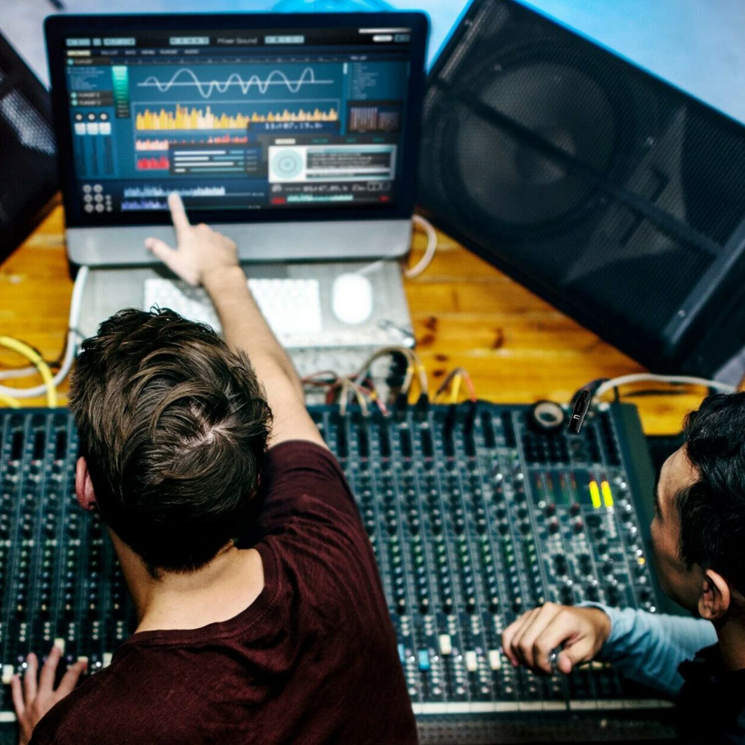 Unbalanced XLR Female Cable to 3.5 TS Male - 200 Feet Yellow - Pro 3-Pin Microphone Connector for Powered Speakers, Audio Interface or Mixer for Live Performance & Recording