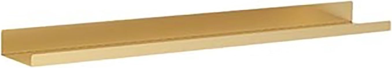 Floating Shelves Light-Emitting Shelves, Wall Hanging Creative Bookshelf,Floating Wall Mounted Display Shelves Built-in Illuminated LED Light,Wall Shelves Picture Ledge ( Color : Gold , Size : 60cm/23