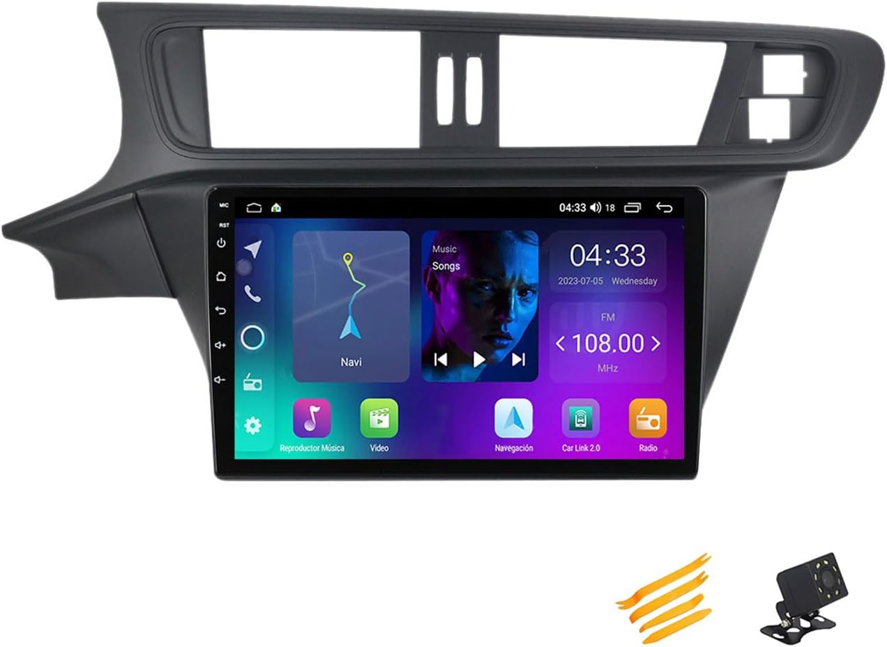 Android 13 Car Stereo Bluetooth Car Play 2 DIN Touch Screen Compatible with Citroen C3-XR 2010~2015 9in QLED Display Car Radio with Navigation Android Auto FM RDS SWC,4 Core NF1 1G+32G