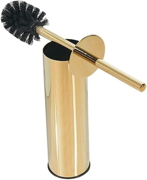 Toilet Brushes Toilet Brush and Holder Round Stainless Steel Toilet Brush Holder Bathroom Cleaning Tool Holder with Toilet Brush Toilet Cleaning Brush Toilet Brush Holder Toilet Brush