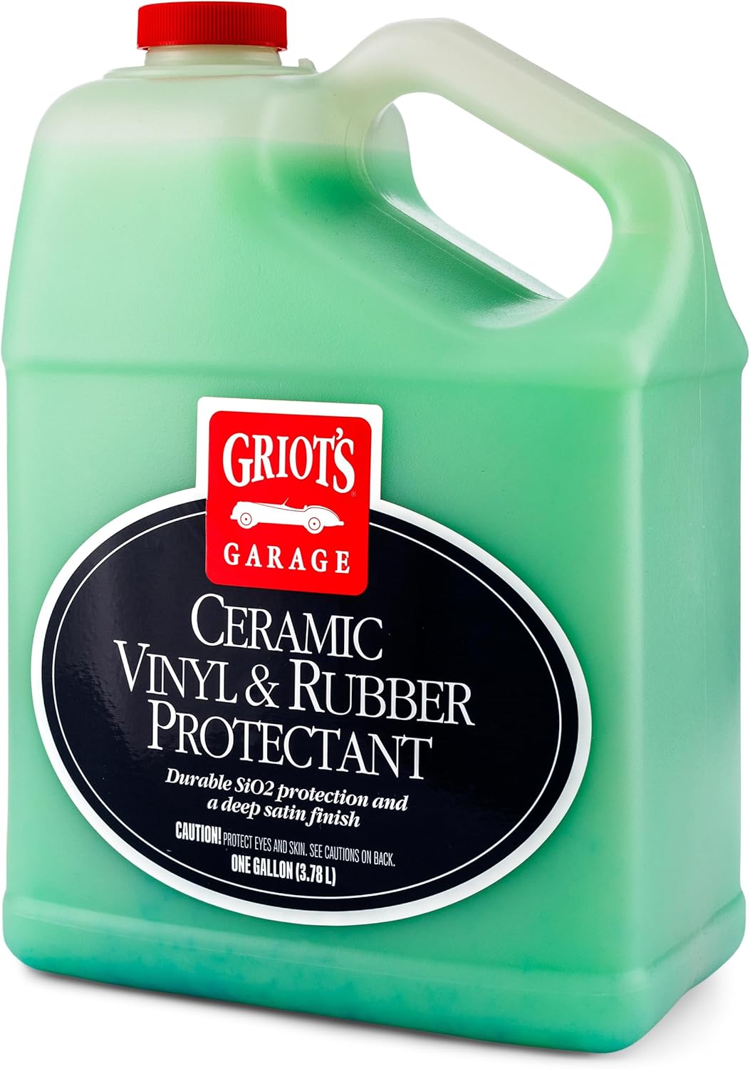 Griot's Garage Ceramic Vinyl and Rubber Protectant for Car Detailing, Restorer and Protectant for Dashboards, Door Panels, Tires, Exterior Trim, Moldings, and More, 10822, One Gallon