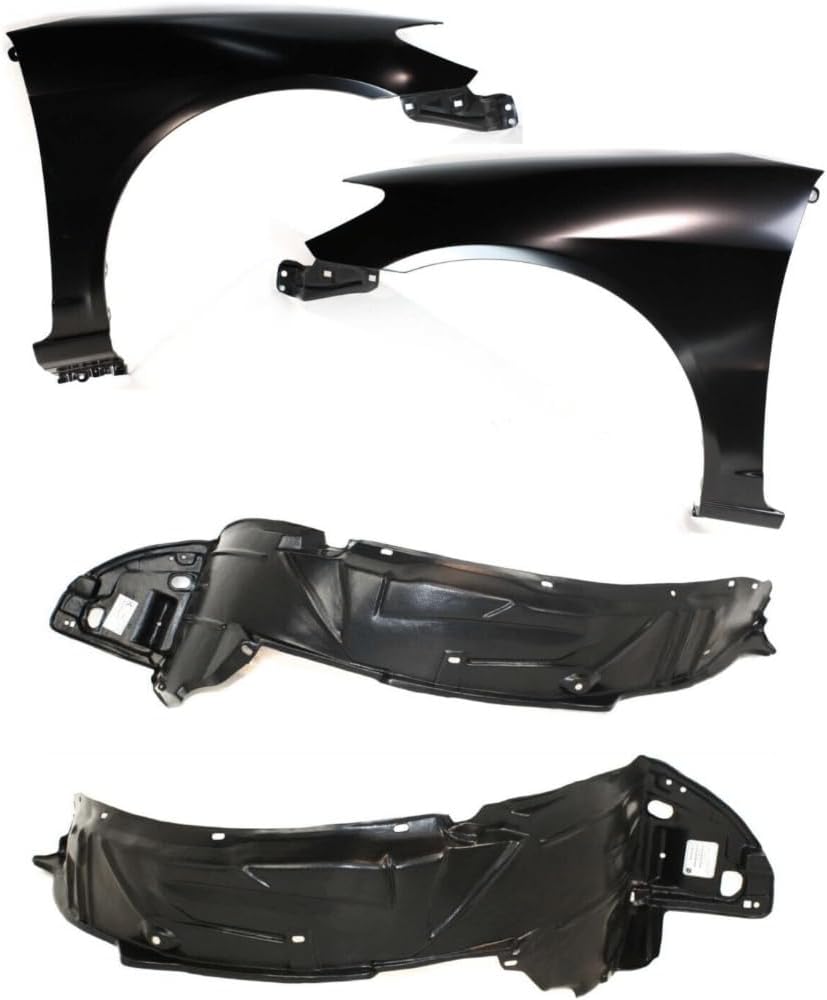 Auto Body Repairs Set of 4 Front Driver & Passenger Side for Honda for Civic 2004-2005 Left Right (Steel)