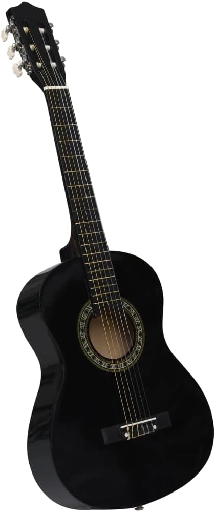 YAFF 8 Piece Classical Guitar Beginner Set Black 1/2 34
