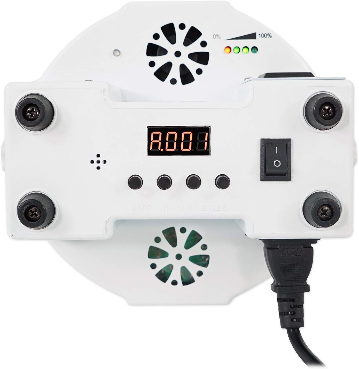 Rockville Battery PAR 50 Bundle: (6) Rechargeable RGB LED DMX Wash Uplights with Remote, RLBP6 Padded Backpack Bag for Six Fixtures, 7-Items