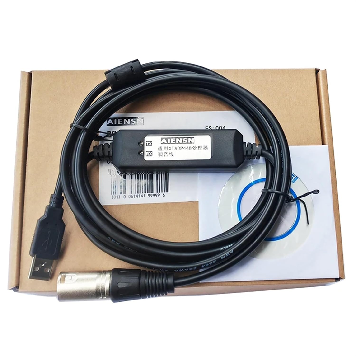 USB to XLR XLR Male XTA Audio Processor and PC 485 Communication Cable XTADP448 Data Cable
