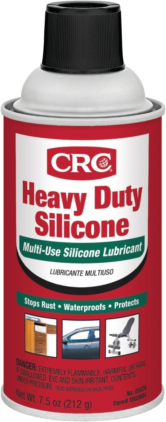 CRC 05074-12PK Heavy Duty Silicone Spray, 7.5 fl. oz., 12 Pack