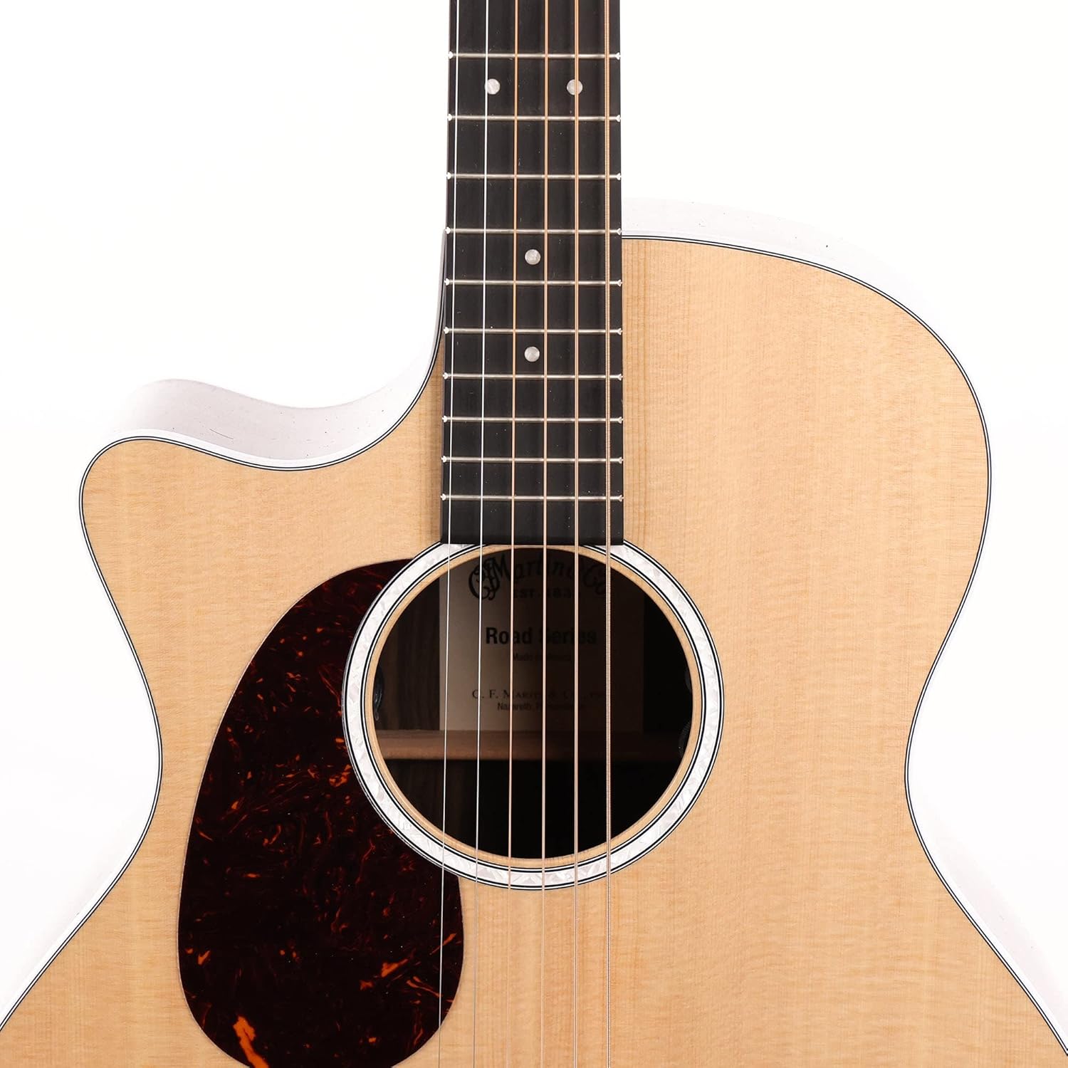 Martin GPC-13E Ziricote Road Series Left-Handed Acoustic-Electric Guitar, Natural w/Soft Case