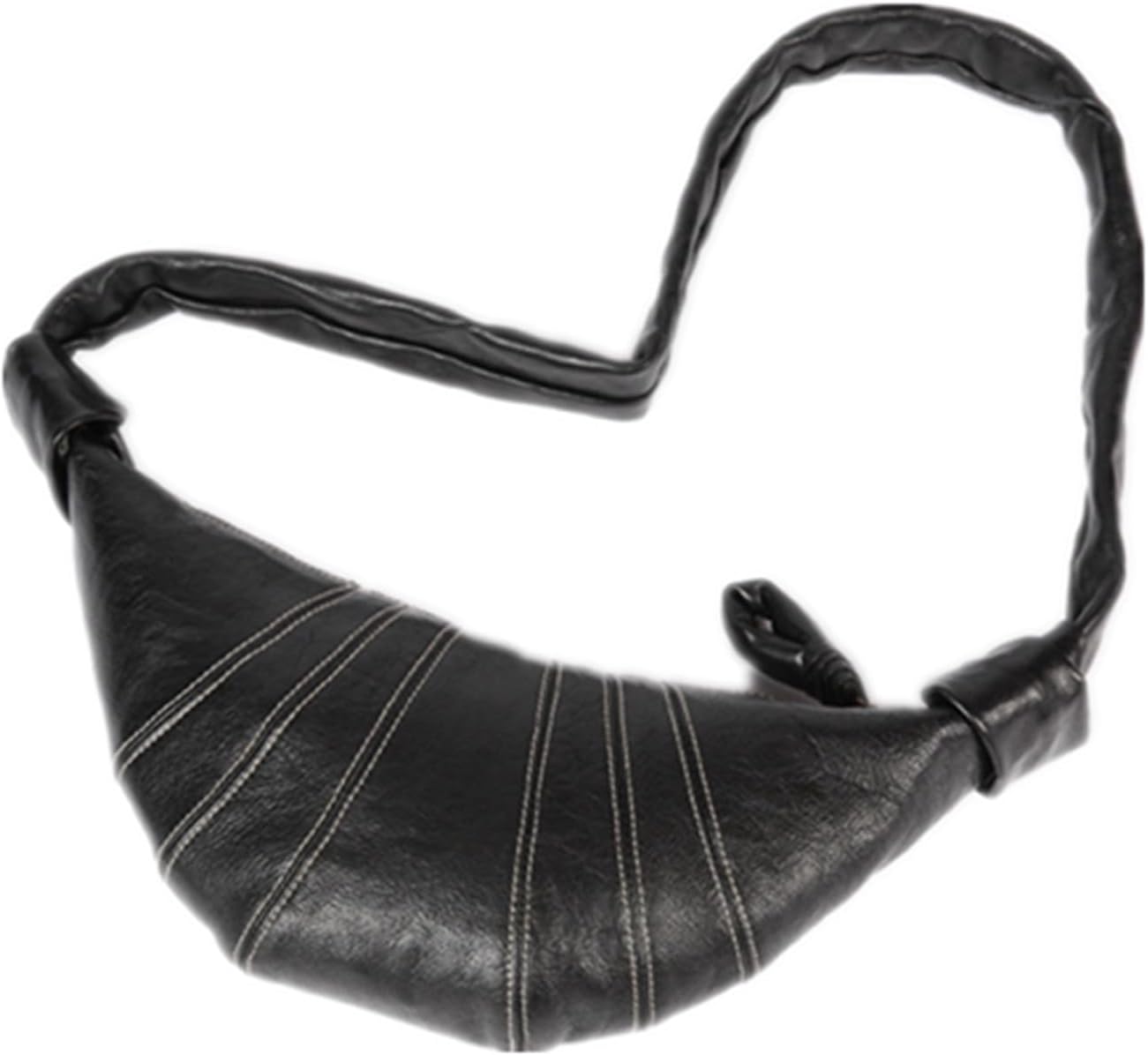 Men's and women's shoulder suspender bag, leather croissant bag, anti-theft cross-body bag, waist bag, chest bag