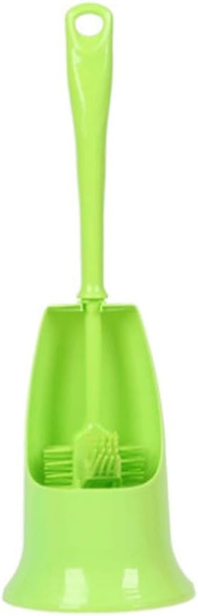 Toilet Brush and Holder, Bathroom Toilet Bowl Brush Set, Silicone Toilet Cleaning Brush Kit with Soft Bristle (Color : D) (D)