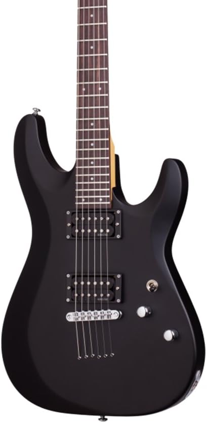 Schecter 430 C-6 Deluxe Solid-Body Electric Guitar, Satin Black