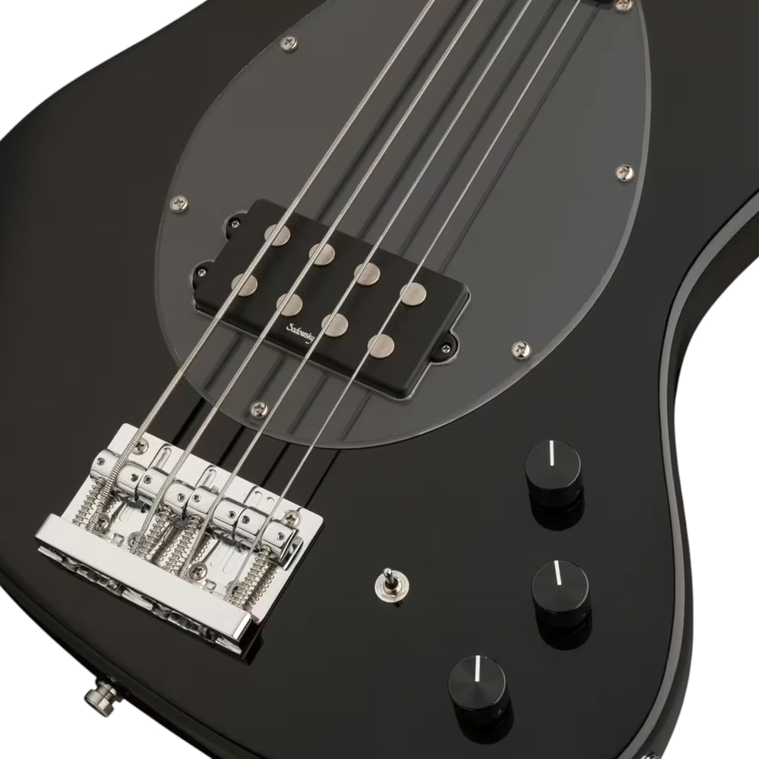 Sadowsky MetroExpress Vintage M Bass Guitar - Solid Black, Roasted Maple Fingerboard