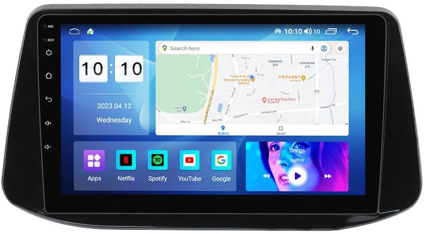 Android Car Stereo for Hyundai I30 2018,9 inch IPS Touchscreen with Upgrade Wireless CarPlay & Android Auto,WiFi/GPS,Support SWC and Subwoofer,8-Core 8G+256G