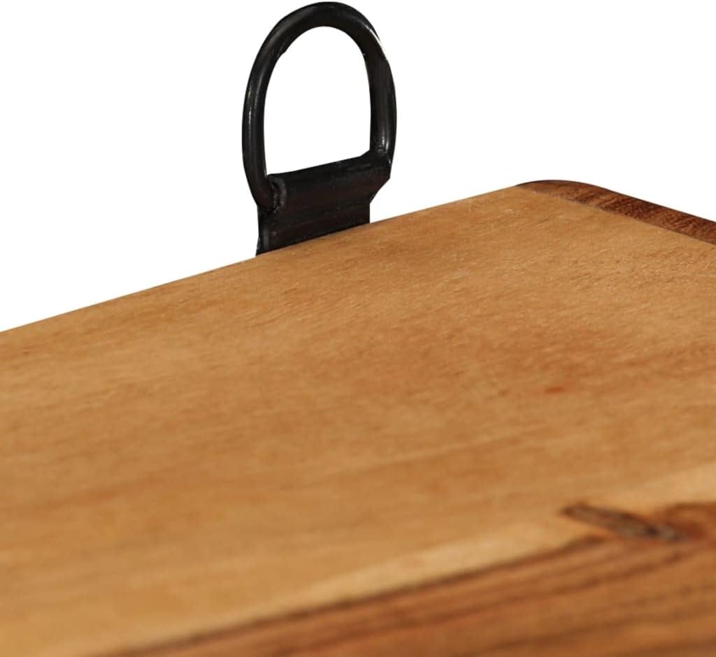 Wall Mount Floating Shelf Set of 3, Solid Wood Wall Cubes Shelves, Easy to Install, Wall Storage Organizer for Bedrooms, Bathrooms, Kitchen, Offices and Living Rooms - Brown