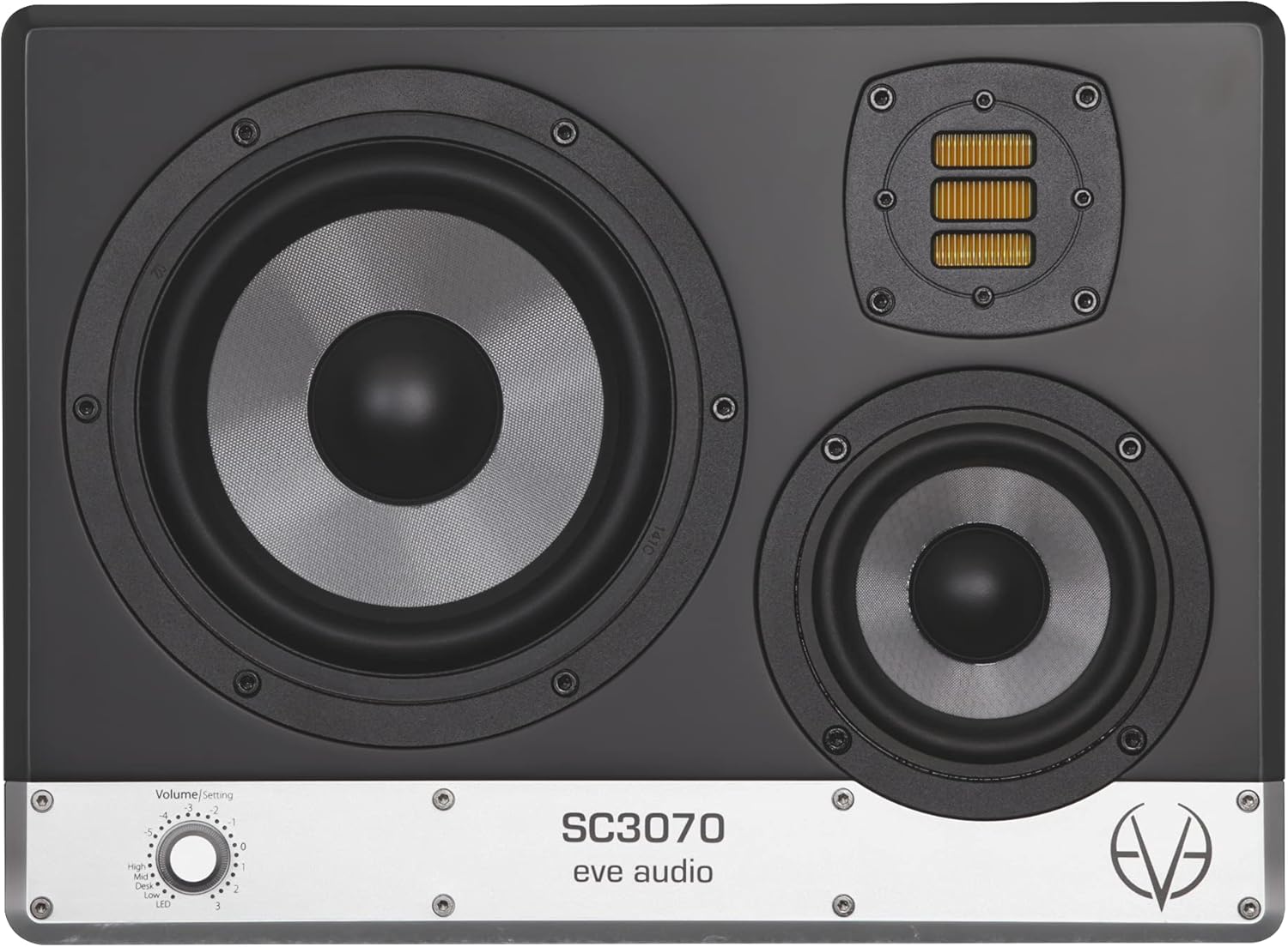 EVE Audio SC3070 Active 3-Way Midfield and Main Studio Monitor with 6.5-Inch Woofer, 35 Hz to 25 kHz Frequency Range and 110 dB Maximum Sound Pressure Level (Right)