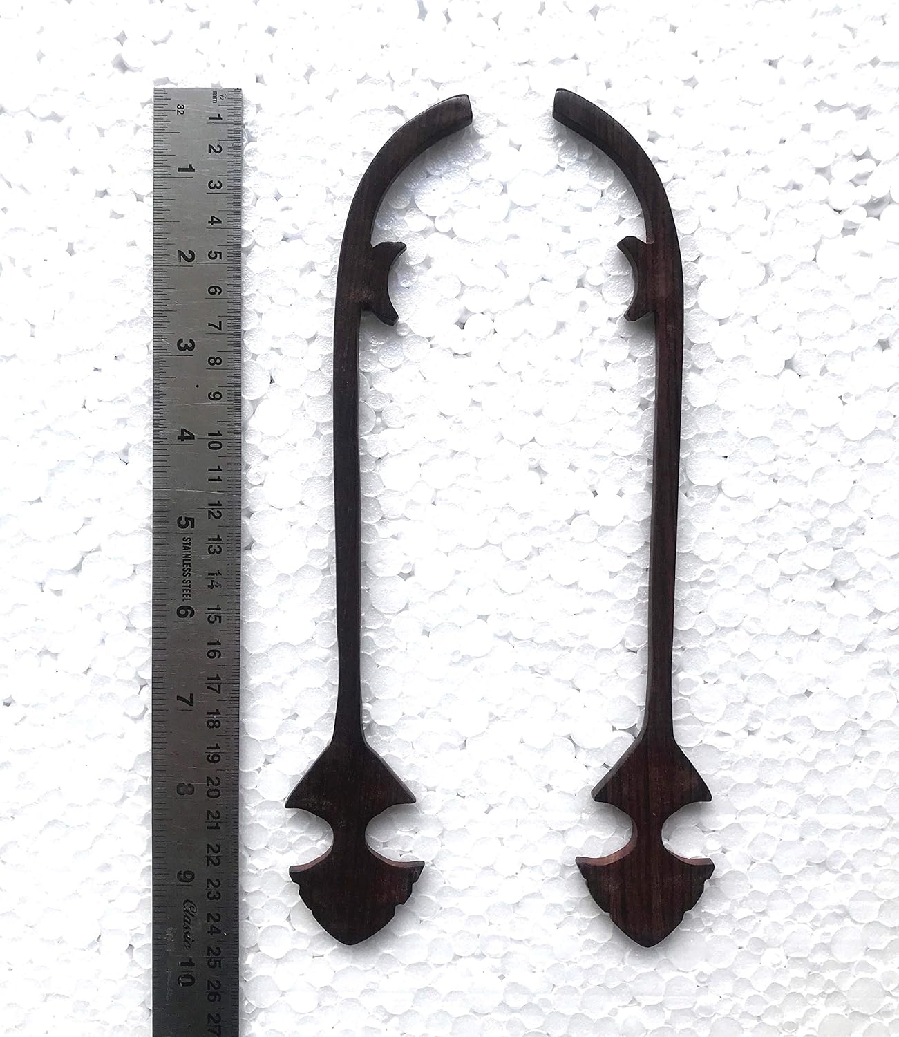 1 Pair Professional Sheesham Santoor Sticks Special Sharp Edge Seasoned