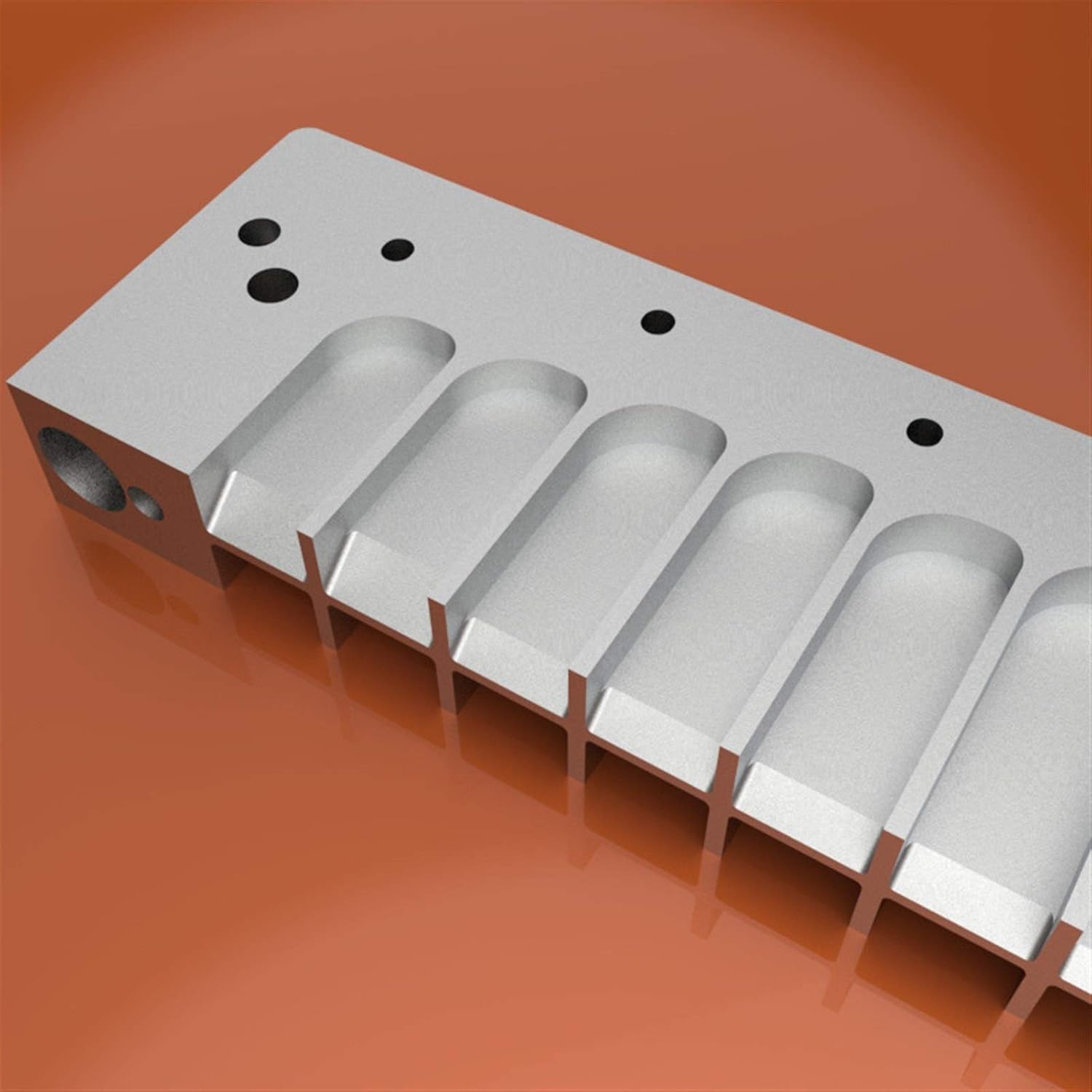 Harmonica-Accessories 12 Holes Chromatic Harmonica Comb for 270 /270D Deluxe Series Universal Metal Harmonica Aluminum Comb Useful (Color : Black)