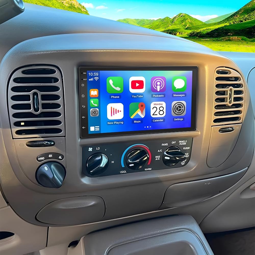 Android 13 Double Din Car Stereo Radio for 1998-2002 Ford Expedition 7