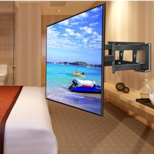 Adjustable TV Wall Mount - for 70-120 Inch LCD TV Wall Mounting Bracket, TV Mount Bracket with Two Swivel Articulating Tilt 6 Arms, Max Vesa 1000 x 600 mm, Holds up to 130 kg